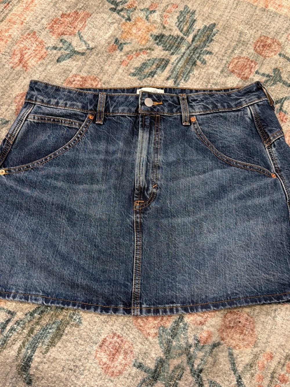 Universal Thread Dark Blue Denim Mini Skirt
